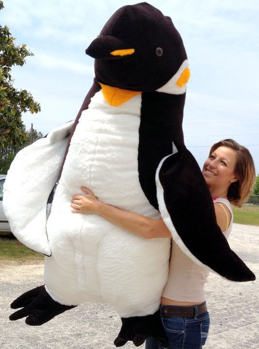 American Made Giant 5 Foot Stuffed Penguin Huge Soft Oversized Plush